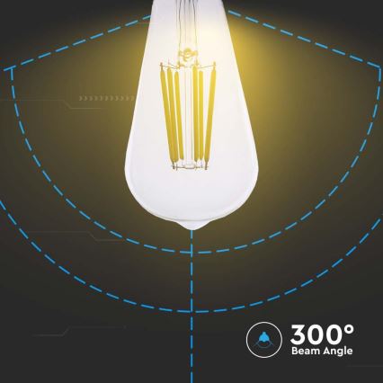 LED Żarówka FILAMENT ST64 E27/4W/230V 3000K