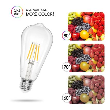 LED Żarówka FILAMENT ST64 E27/6W/230V 2700K - Aigostar