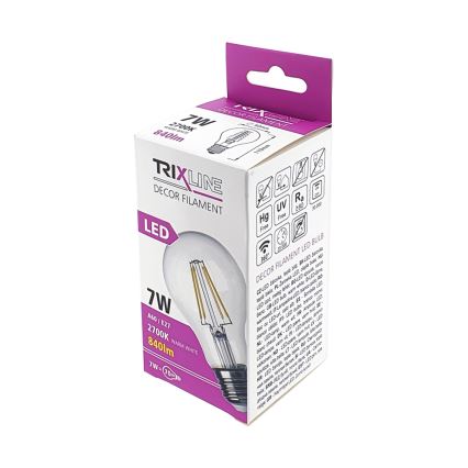 LED Żarówka FILAMENT VINTAGE A60 E27/7W/230V 2700K