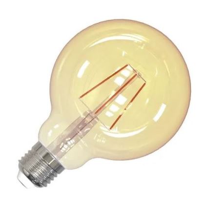 LED Żarówka FILAMENT VINTAGE G95 E27/4W/230V 2000K