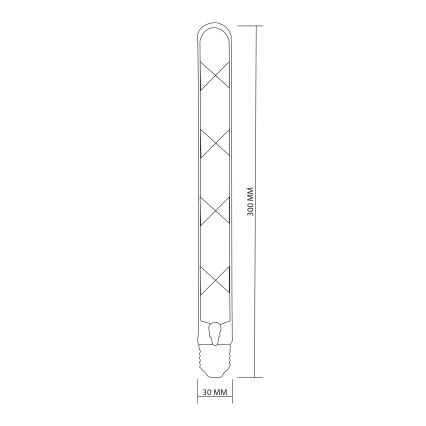 LED Żarówka FILAMENT VINTAGE LED T30 E27/4,5W/230V 2700K