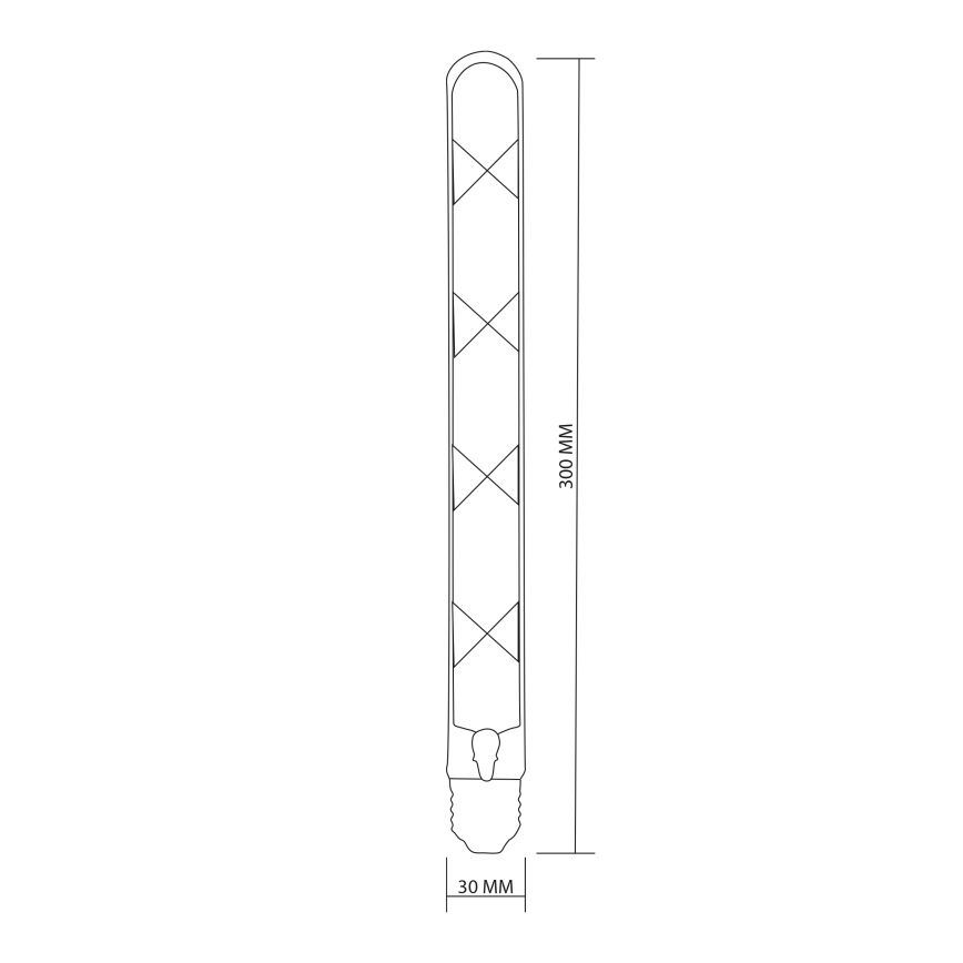 LED Żarówka FILAMENT VINTAGE LED T30 E27/4,5W/230V 2700K