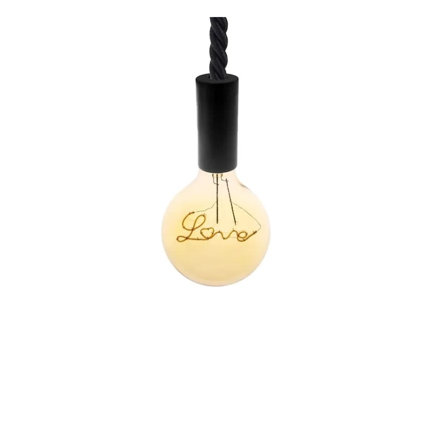 LED Żarówka FILAMENT VINTAGE LOVE G125 E27/2W/230V 2000K