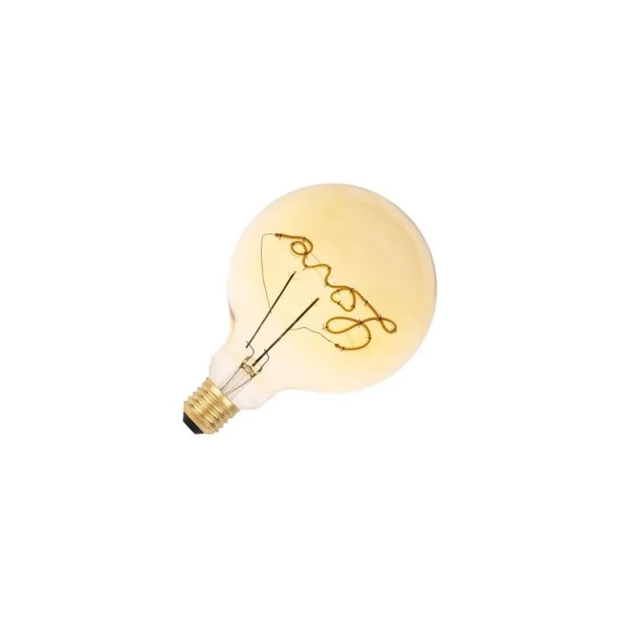 LED Żarówka FILAMENT VINTAGE LOVE G125 E27/2W/230V 2000K