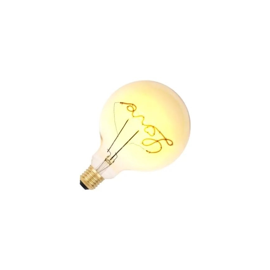 LED Żarówka FILAMENT VINTAGE LOVE G125 E27/2W/230V 2000K