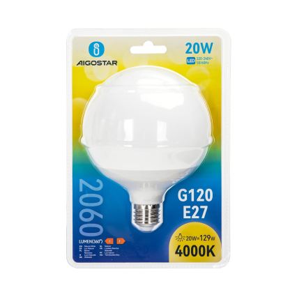 LED Żarówka G120 E27/20W/230V 4000K - Aigostar