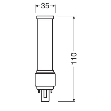 LED Żarówka G24d-1/5W/230V 3000K - Osram
