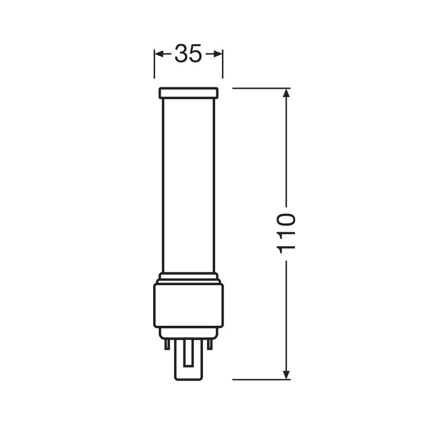 LED Żarówka G24d-1/5W/230V 4000K - Osram