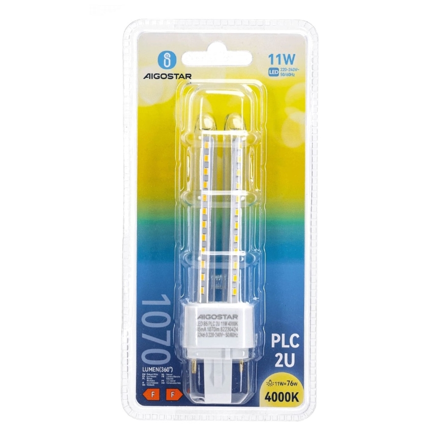 LED Żarówka G24D-3/11W/230V 4000K - Aigostar