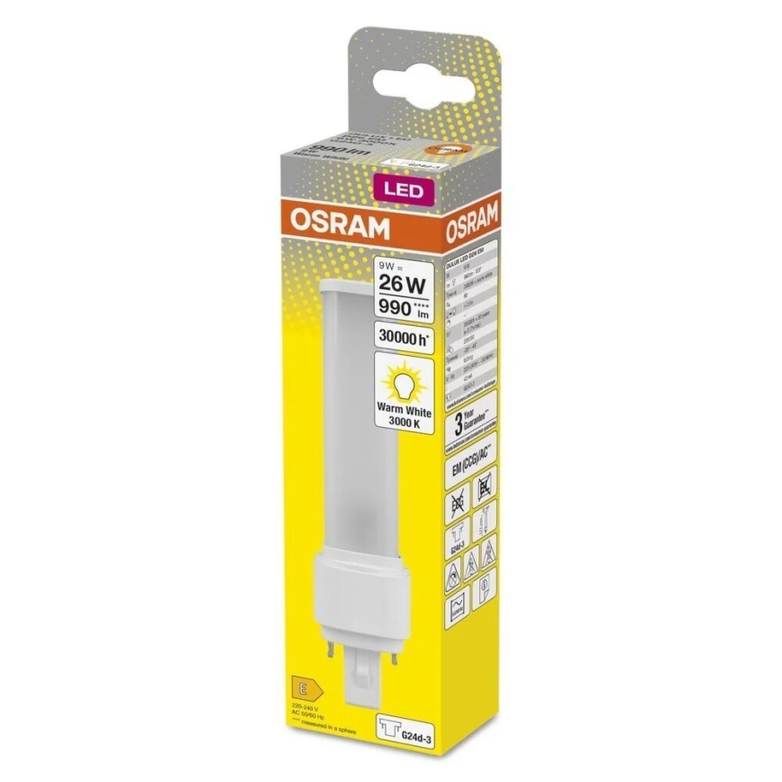 LED Żarówka G24d-3/9W/230V 3000K - Osram