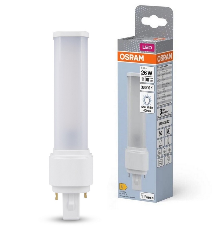 LED Żarówka G24d-3/9W/230V 4000K - Osram