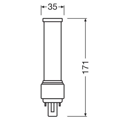 LED Żarówka G24d-3/9W/230V 4000K - Osram