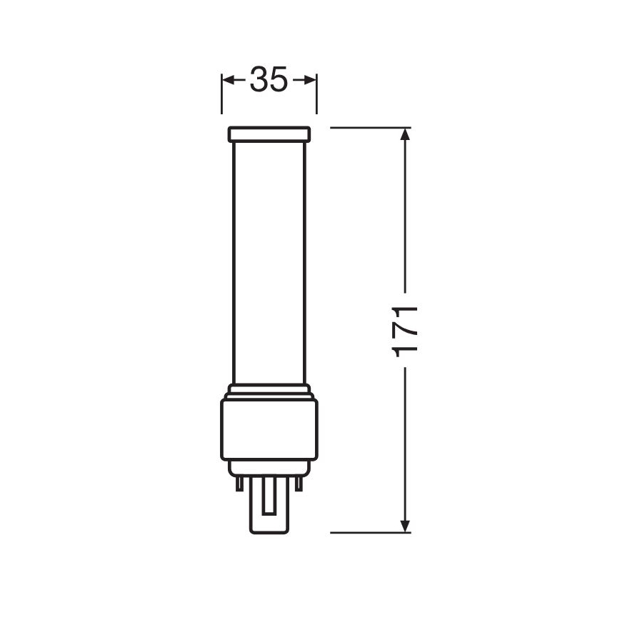 LED Żarówka G24d-3/9W/230V 4000K - Osram