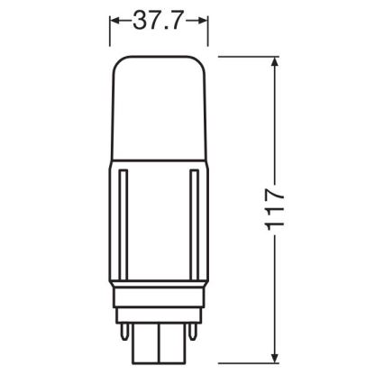 LED Żarówka G24d/7,5W/230V 4000K - Osram