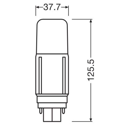 LED Żarówka G24d/9,5W/230V 3000K - Osram