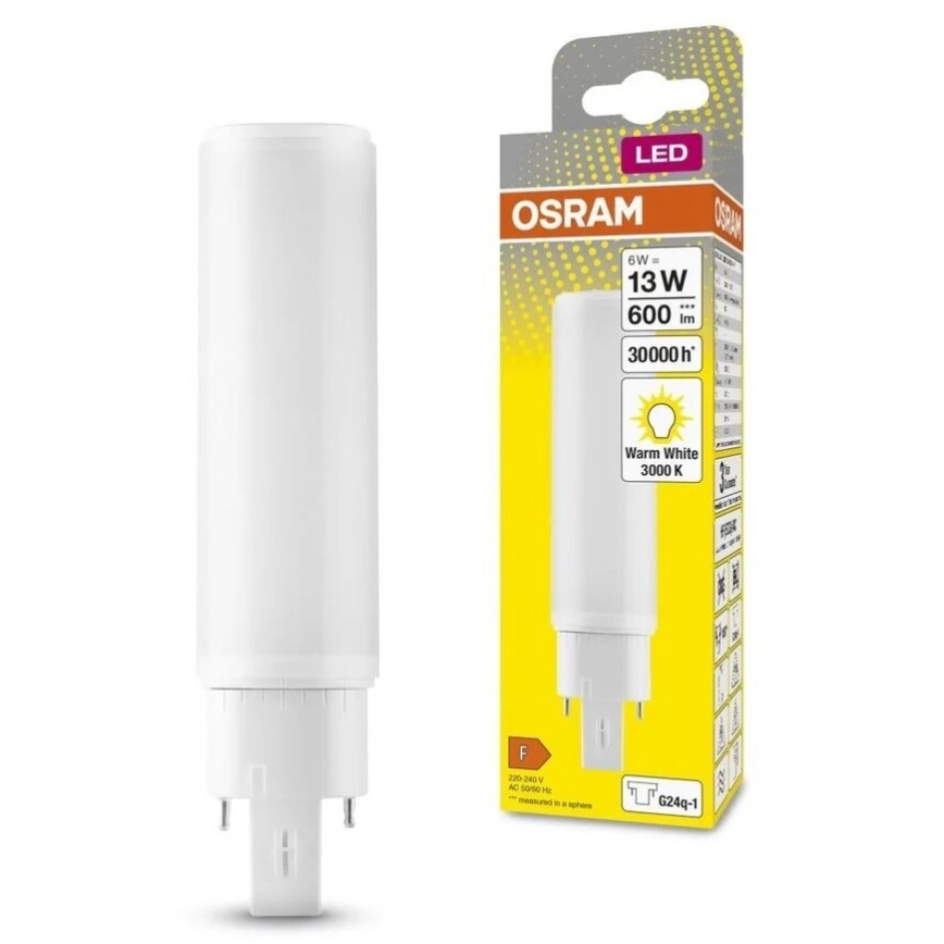 LED Żarówka G24q-1/6W/230V 3000K - Osram