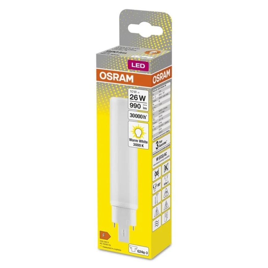 LED Żarówka G24q-3/10W/230V 3000K - Osram