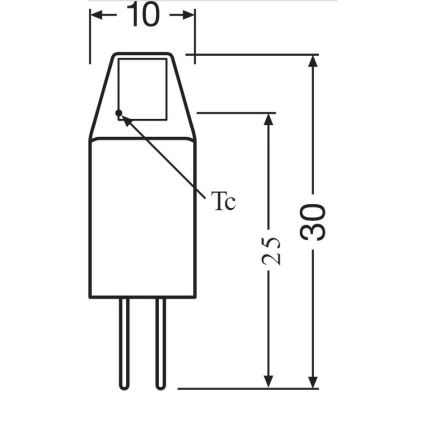 LED Żarówka G4/10W/12V 2700K - Osram