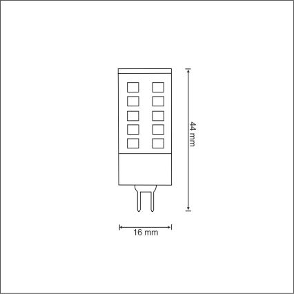 LED Żarówka G4/3W/12V 3000K