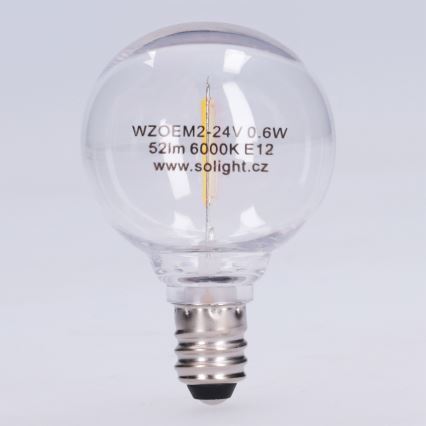 LED Żarówka G40 E12/0,6W/24V 6000K - Brilagi