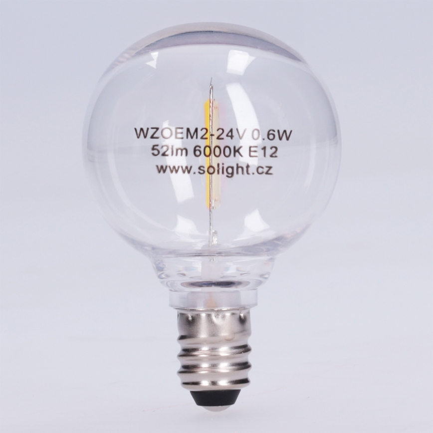 LED Żarówka G40 E12/0,6W/24V 6000K - Brilagi