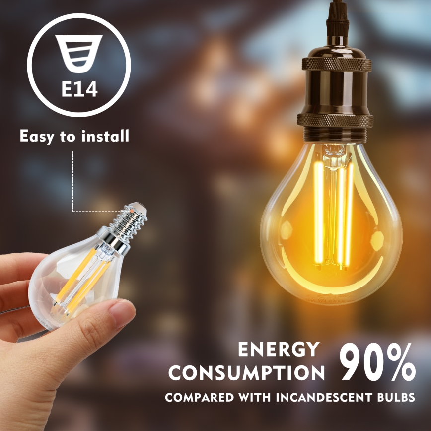 LED Żarówka G45 E14/4W/230V 2700K - Aigostar