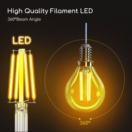 LED Żarówka G45 E14/4W/230V 2700K - Aigostar