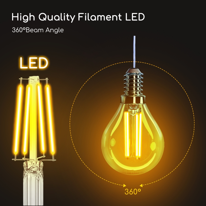 LED Żarówka G45 E14/4W/230V 2700K - Aigostar