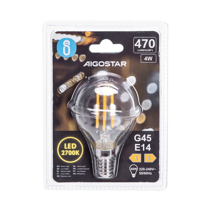 LED Żarówka G45 E14/4W/230V 2700K - Aigostar