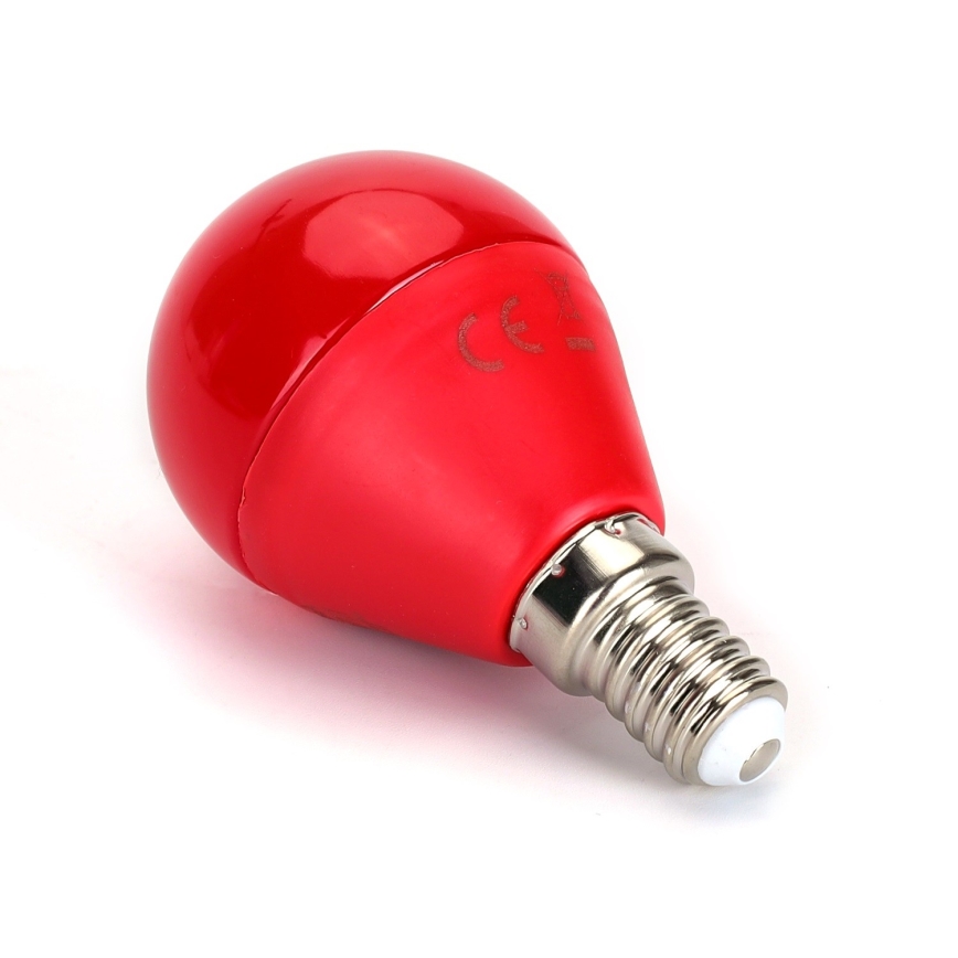 LED Żarowka G45 E14/4W/230V czerwona - Aigostar