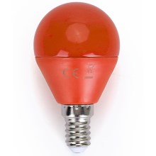 LED Żarówka G45 E14/4W/230V pomarańczowa - Aigostar