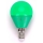 LED Żarówka G45 E14/4W/230V zielona - Aigostar