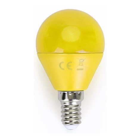 LED Żarówka G45 E14/4W/230V żółta - Aigostar
