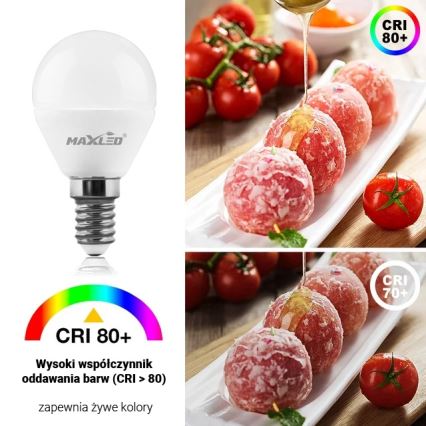 LED Żarówka G45 E14/7W/230V 4000K