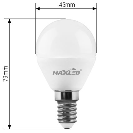 LED Żarówka G45 E14/7W/230V 4000K