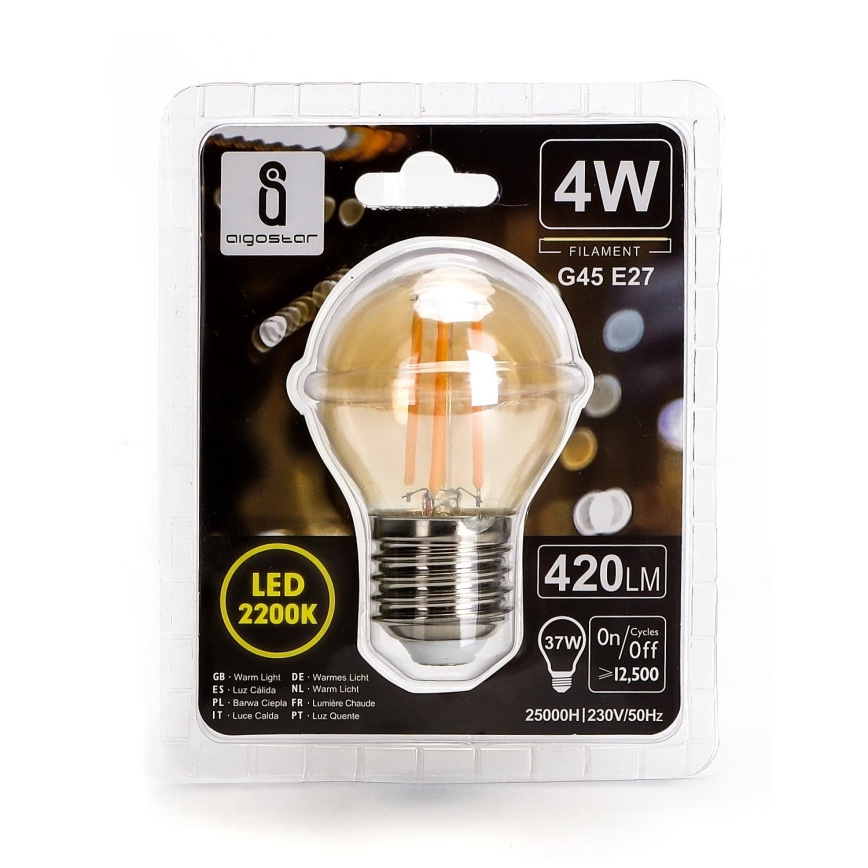 LED Żarówka G45 E27/4W/230V 2200K - Aigostar