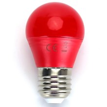 LED Żarówka G45 E27/4W/230V czarwona - Aigostar