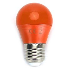 LED Żarówka G45 E27/4W/230V pomarańczowa - Aigostar