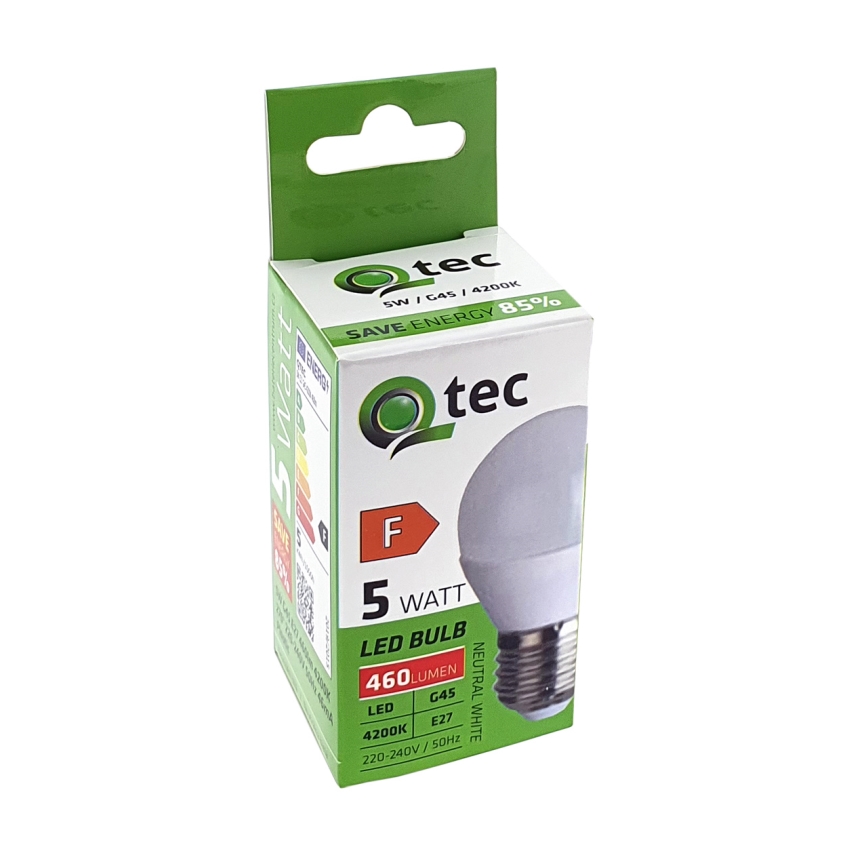 LED Żarówka G45 E27/5W/230V 4200K