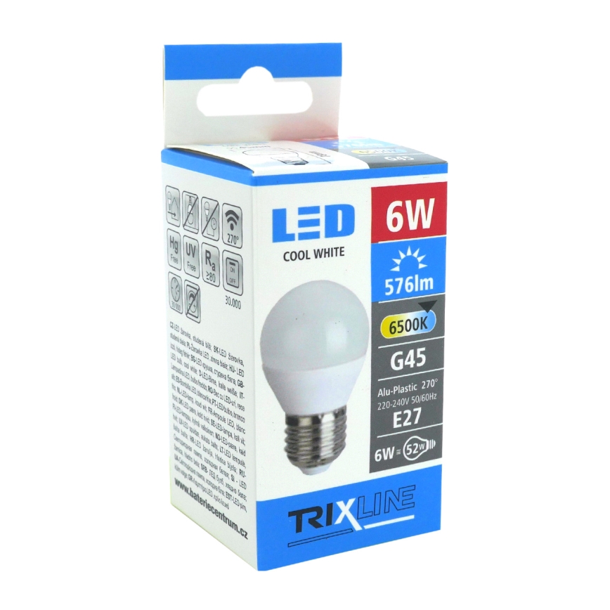LED Żarówka G45 E27/6W/230V 6500K
