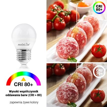 LED Żarówka G45 E27/8W/230V 4000K