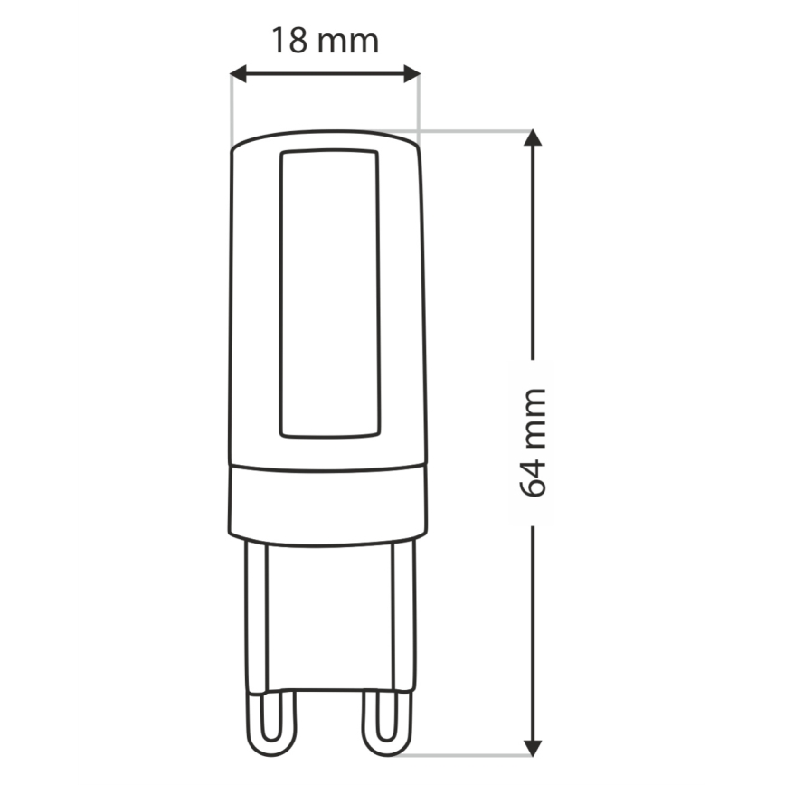 LED Żarówka G9/10W/230V 4200K
