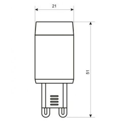 LED Żarówka G9/3,5W/230V 3000K