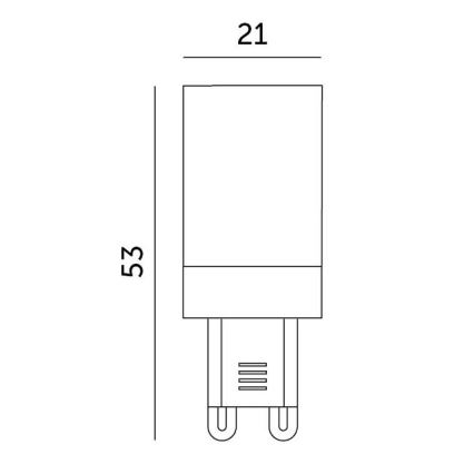 LED Żarówka G9/3W/230V 3000K 100°