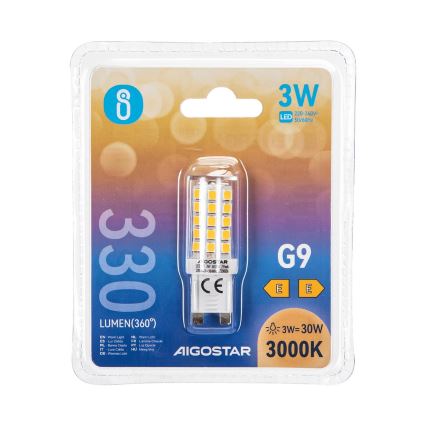 LED Żarówka G9/3W/230V 3000K - Aigostar