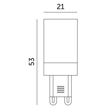 LED Żarówka G9/3W/230V 4000K 100°