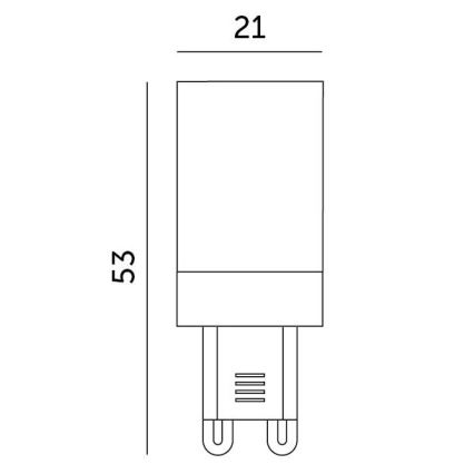 LED Żarówka G9/3W/230V 6000K 100°