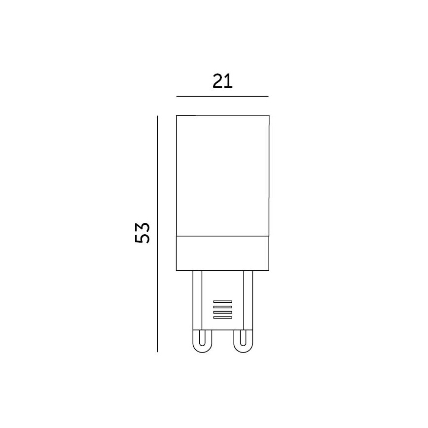 LED Żarówka G9/3W/230V 6000K 100°