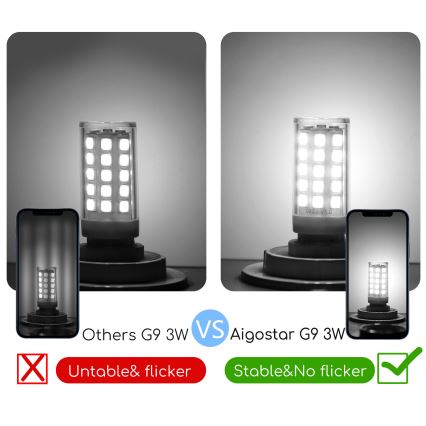 LED Żarówka G9/3W/230V 6500K - Aigostar