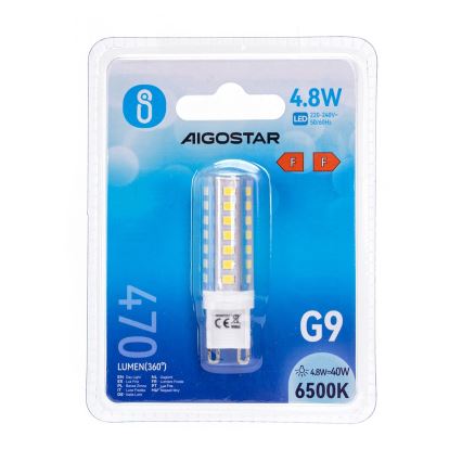 LED Żarówka G9/4,8W/230V 6500K - Aigostar